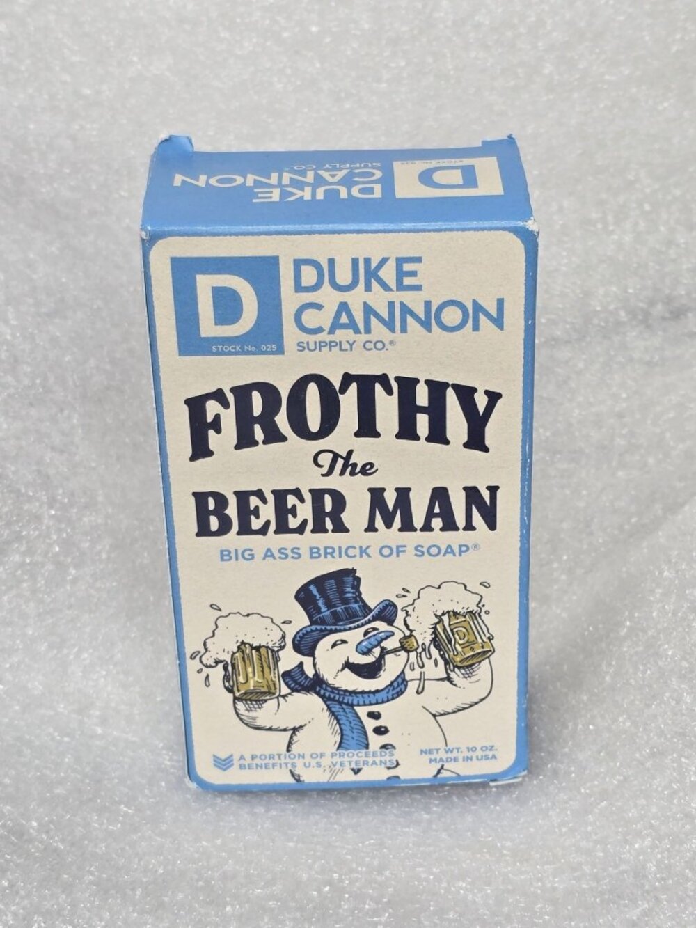 Duke Cannon Frothy The Beer Man Big A Brick Of Soap 10 Oz Made In USA